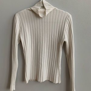 Turtleneck white long sleeve